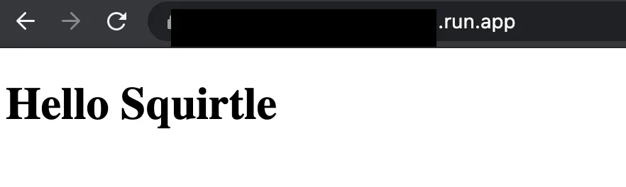 Home page running on HTTPS